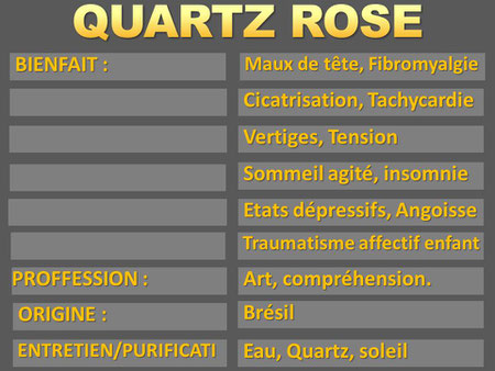 Quartz Rose - Lithothérapie - Boutique de minéraux - Casa bien-être