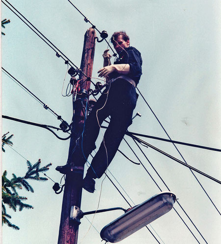 Kurt Tömördy bei der Arbeit (1985)