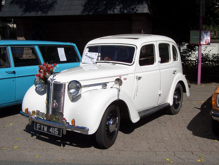 Diesen Austin 10 von 1939 fuhr einst Seine Lordschaft von Stoke-on-Trent, England