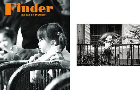 Cover and Back cover of "Finder" trial product "The zoo on thursday"  2005