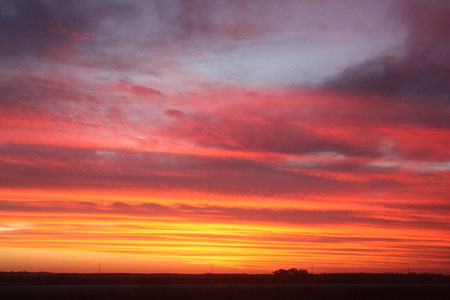 Sonnenuntergang vor Adelaide