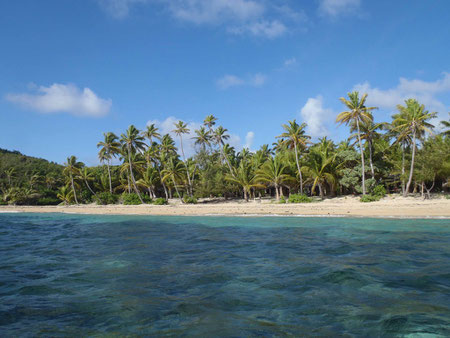 Abschied von unserem Strand auf Drawaqa