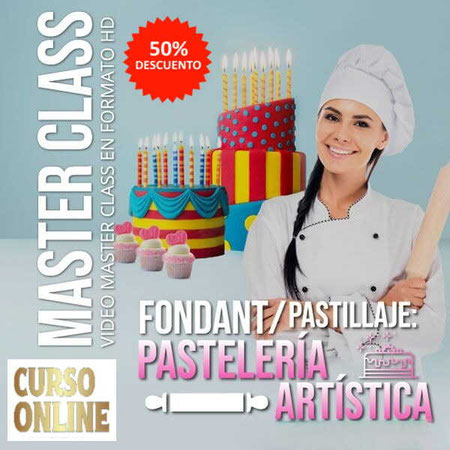 CURSO ONLINE para emprendedores, Fondant Pastillaje Pastelería Artística, cursos de oficios online con certificado,