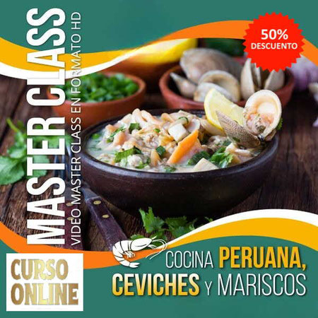CURSO ONLINE para emprendedores, Aprende cocina peruana ceviches y mariscos, cursos de oficios online con certificado,