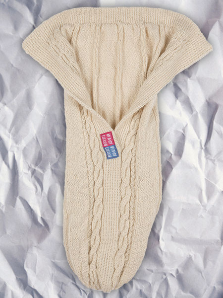 mybabycocoon, Frühchen, Frühgeborene, offen, babycocoon, Garn: Merino superwash, naturweiß