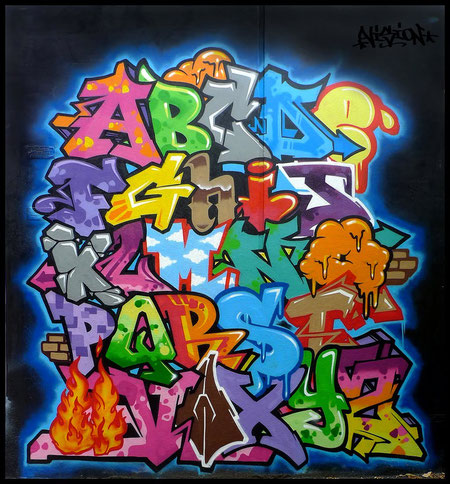 graffiti-Alphabet...i bravi, gli Artisti, son pochi, gli imbrattatori sempre troppi.