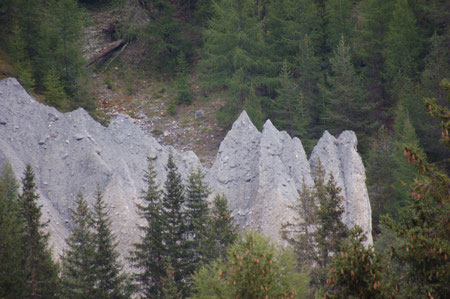 Erdpyramyden bei Zuort