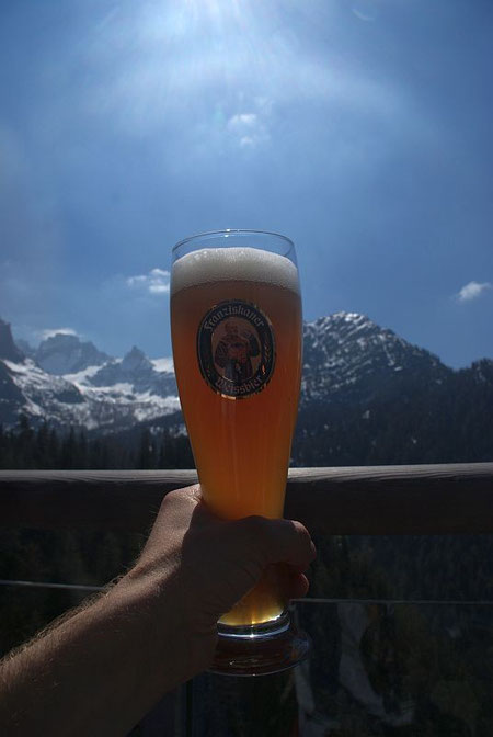 Verdienter Abschluss einer anspruchsvollen Tour, mit dem Seekofel links im Bild