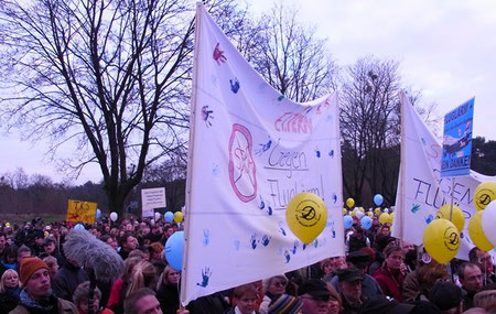 Stahnsdorf gegen Fluglärm Demonstration