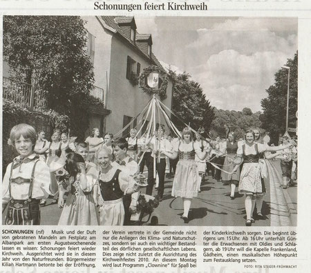 Auszug aus dem Schweinfurter Tagblatt