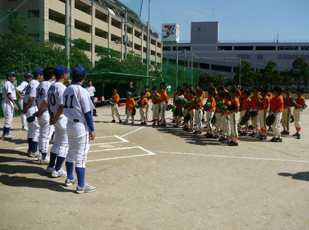 東京ガス硬式野球部OBの皆さんによる野球教室