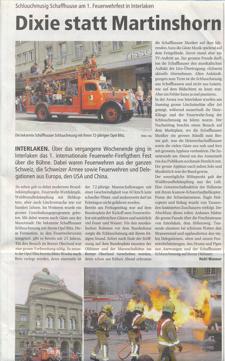 Bericht aus Schaffhauser Bock 2012/21
