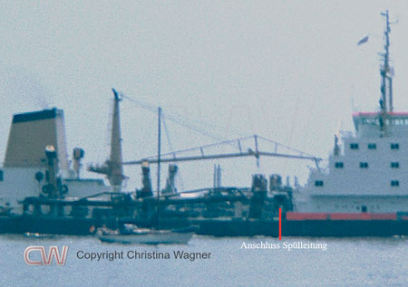 Hopperbagger Nordsee. Ursprünglich Verspüllbagger