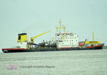 TSHD Nordsee auf der Elbe
