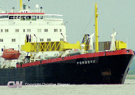 Ölauffangarme Laderaumsaugbagger Nordsee