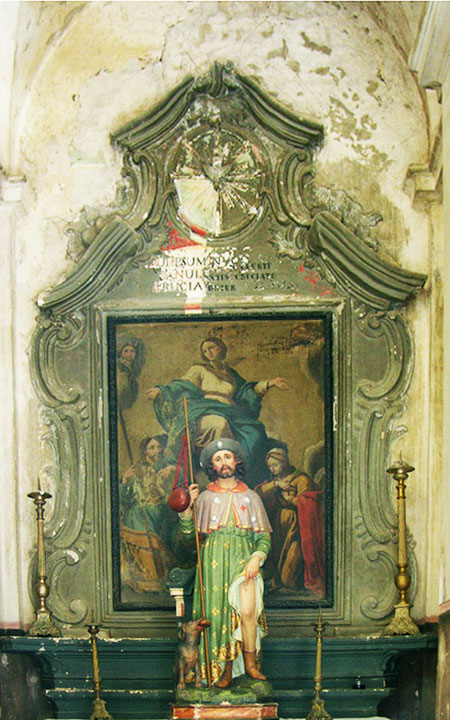 Loreto di Casinca - Intercession de St Roch et Ste Dévote en faveur des pestiférés - F. Carli 1796
