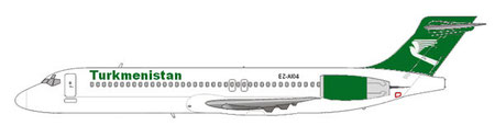 Die Boeing 717 im aktuellen Farbschema der Turkmenistan Airlines/Courtesy: md80design