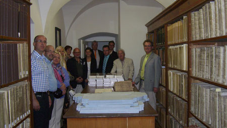 Foto: Patricia Kicherer; Besichtigung Stadtarchiv Konstanz 07/2012. Vielen herzlichen Dank unserem Gastgeber, Herrn Dr. Jürgen Klöckler.