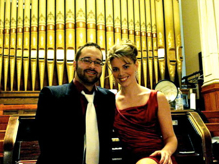 Avril 2011, avec Marjorie Maltais, mezzo-soprano