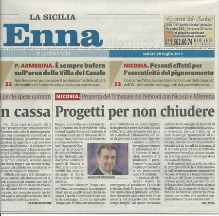 La Sicilia - 20 luglio 2013