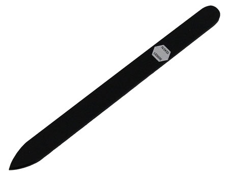 ブラジェク ガラス爪やすり 140mm 片面タイプ オールカラー ブラック B-01