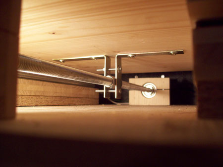 Hier habe ich versucht, die Mutterhalterung zu fotografieren