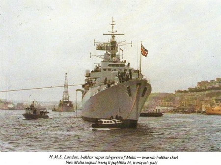 HMS London last english battle ship