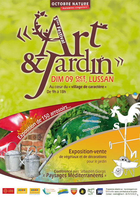 Affiche 2011 du festival Art et Jardin 2011