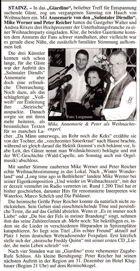 WESTSTEIRISCHE RUNDSCHAU 21.12.2012