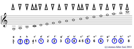 Mundharmonika 2 1/2 Oktaven - Solostimmsystem