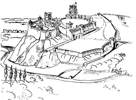 The medieval castle of Nottingham