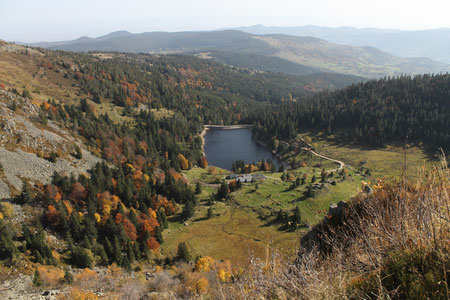 La vue en haut du chemin...