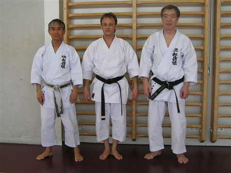 Highlight 2009, Osterlehrgang mit H. Kanazawa (r), 10.Dan und R. Koga (l), 8. Dan, Aarau 2009
