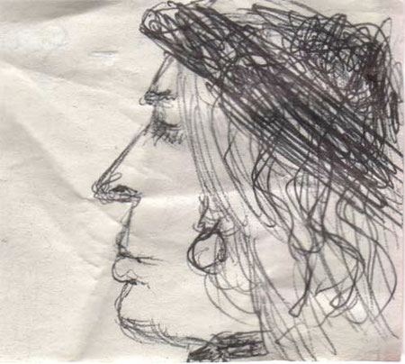 caricature of a Lady