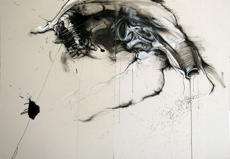 Acrylique sur carton Dim:120cmx160cm