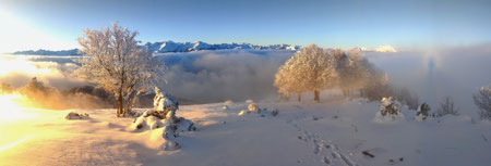 Spectre du Brocken, hiver 2023.