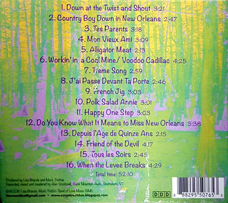2019 CD - Back cover