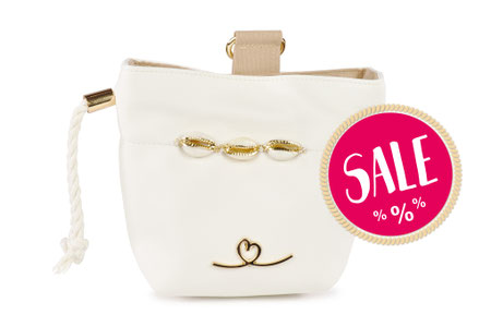 Bellovie Futterbeutel Leckerliebeutel Luxus Muscheln gold