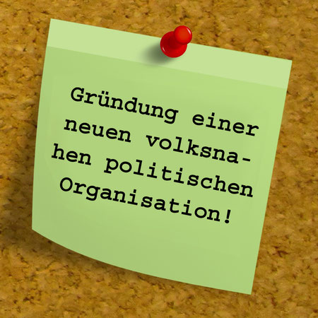Foto: Gründung einer neuen volksnahen politischen Organisation !Gründung einer neuen volksnahen politischen Organisation ! (Quelle: Dirk Wouters auf Pixabay)