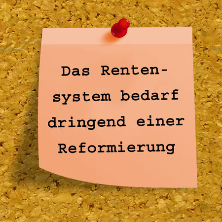 Foto: das Rentensystem bedarf einer Reformierung (Quelle: Dirk Wouters auf Pixabay)