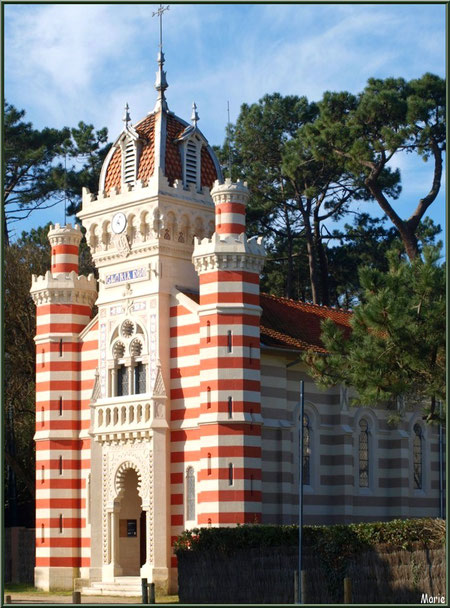 Chapelle Algérienne vue depuis la route, Village de L'Herbe, Bassin d'Arcachon (33)