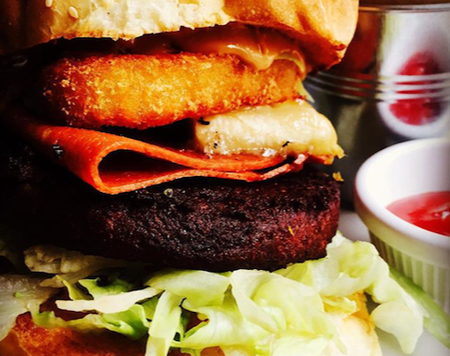 elvis burger at vbites