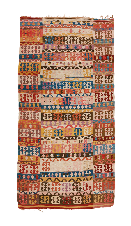 Teppich. Zürich. Antique "Enikli" Kilim from Konya, wool. Handgewebter Teppich, Antik Konya Kelim. Laden in Zürich, kilim antique, Suisse