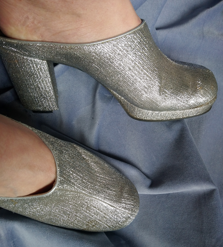 Glittery disco shoes from flea market © GriseldaK 2019