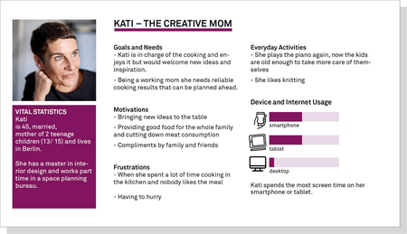 User Persona Kati, The Creative Mom