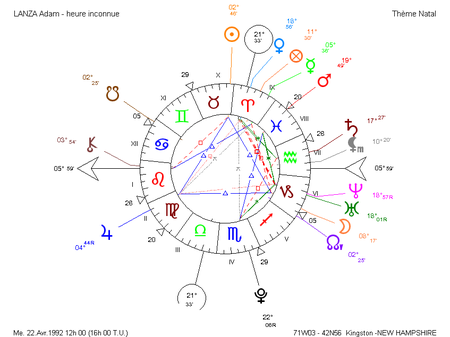 Carte du Ciel Adam Lanza