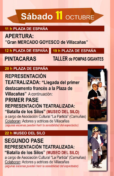 Programa del Mercado Goyesco de Villacañas