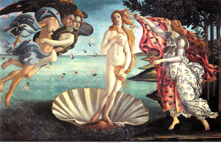 El naixement de Venus, Sandro Botticelli, 1484