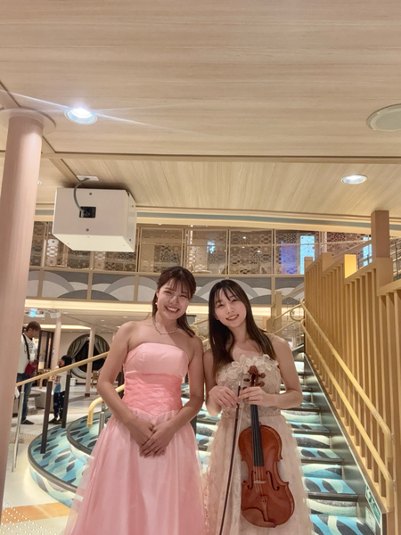 船内演奏でした🚢🎻