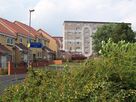 Photograph of new housing on Wyrley Birch © Copyright Adrian Bailey and licensed for reuse under Creative Commons Licence Attribution-Share Alike 2.0 Generic. Geograph OS reference SP0892.